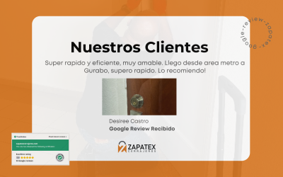La Experiencia de Desiree Castro con Zapatex Cerrajeros: Rapidez y Eficiencia en Todo Momento