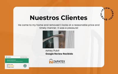 Experiencia de Ashley Pubill con Zapatex Cerrajeros: Servicio Eficiente y Económico