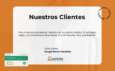 La Experiencia de Carol Janely con Zapatex Cerrajeros: Servicio Rápido y Profesional