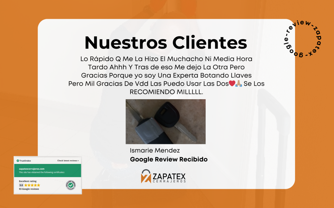 Rapidez y Eficiencia: La Experiencia de Ismarie Mendez con Zapatex Cerrajeros