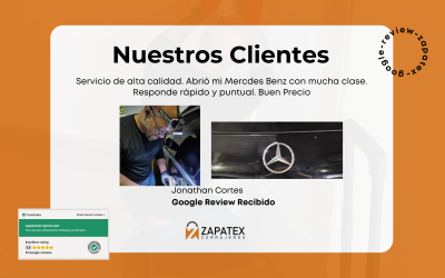 Servicio de Alta Calidad para Vehículos de Lujo: Experiencia de Jonathan Cortes con Zapatex Cerrajeros