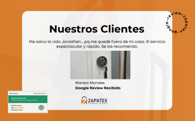 La Experiencia de Marisol Morales con Zapatex Cerrajeros: Un Servicio Rápido y Espectacular