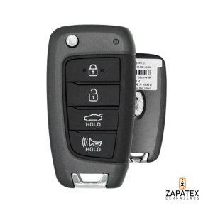 Hyundai Accent 2018-2021 4-Btn Flip RHK w/Trunk (NYOSYEC4TX1707)—OEM NEW