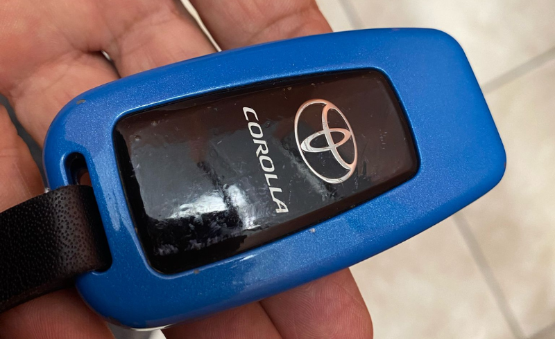 Smart key Toyota Corolla azul de Zapatex Cerrajeros